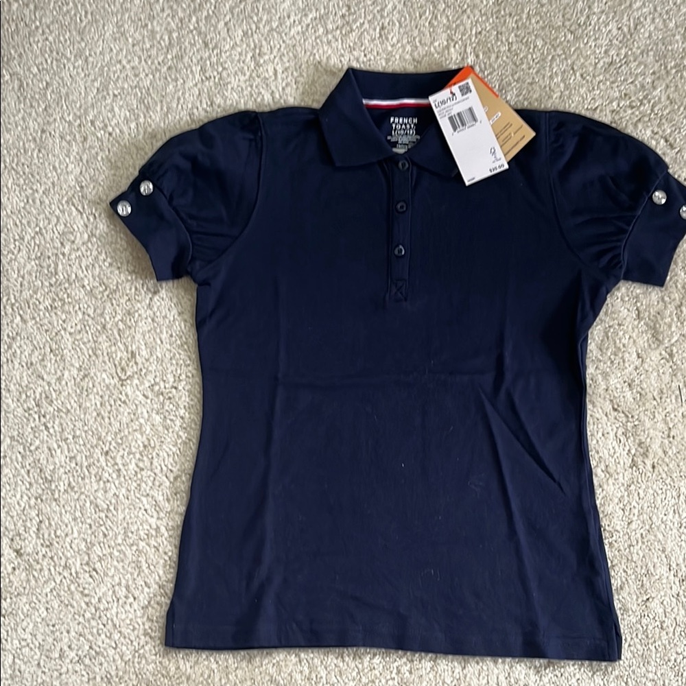 French Toast Girl’s Navy Polo Shirt